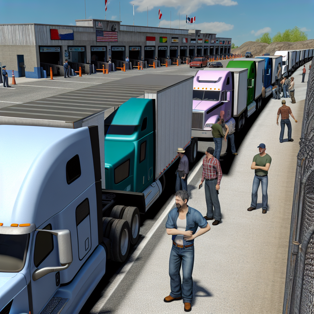Border Delays Truck