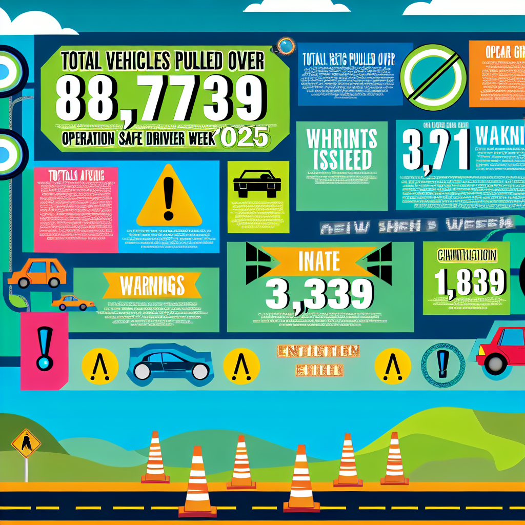 Operation Safe Driver Week Statistics Infographic