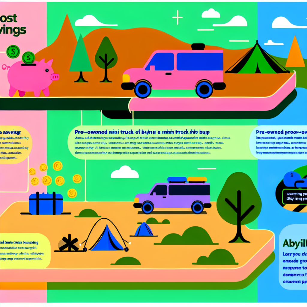 Key benefits of using a pre-owned mini truck for camping