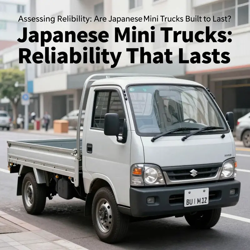 A close-up of the robust construction of a Suzuki Carry, emphasizing its reliability.