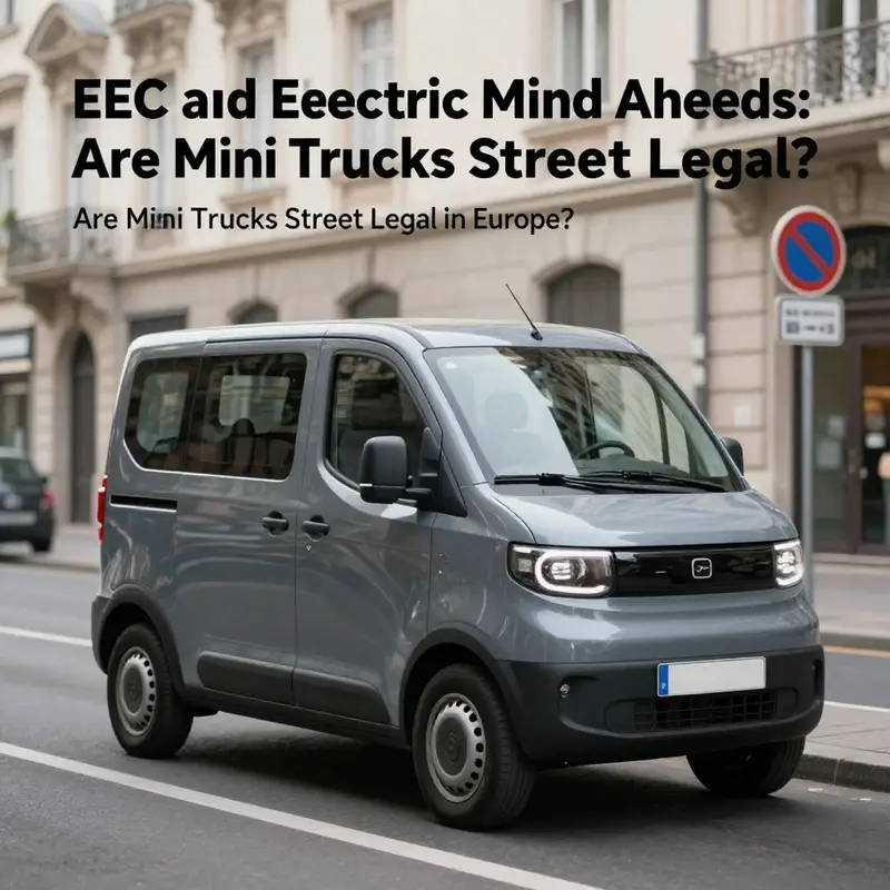 Various mini trucks ready for street use, highlighting their diverse designs.