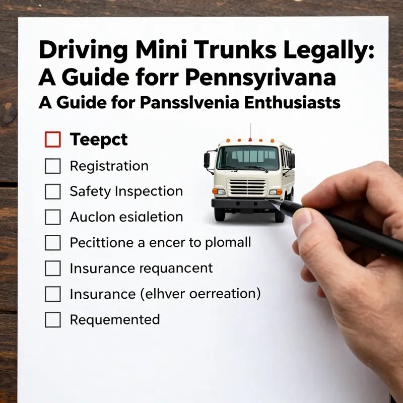 An overview of mini trucks parked in a typical Pennsylvania neighborhood, illustrating their integration into community life.