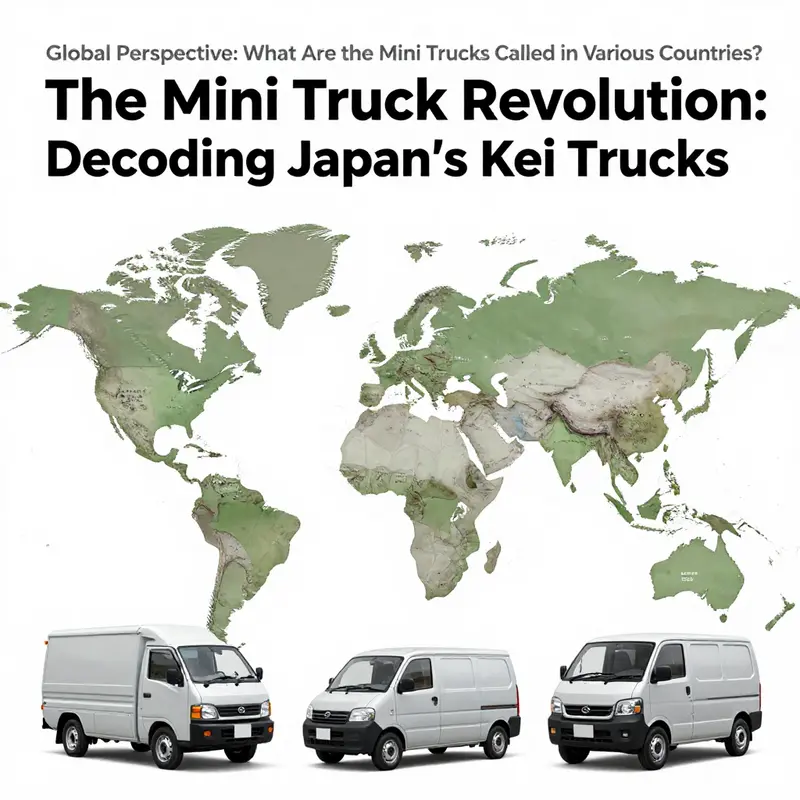 A colorful collection of Kei trucks highlighting their charm and place in Japanese culture.