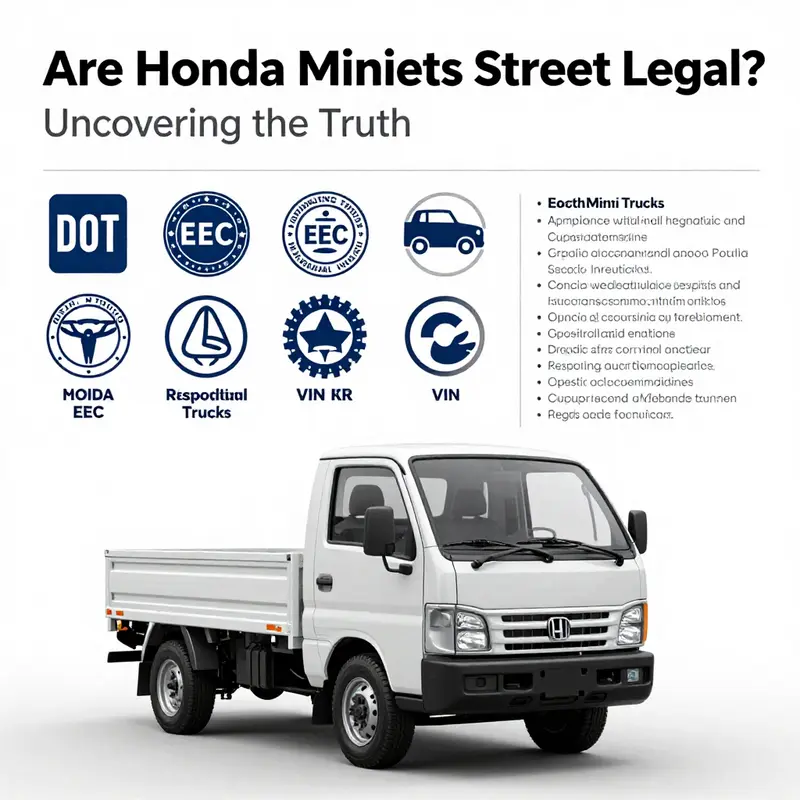 A Honda mini truck parked in a residential area, illustrating its usage in suburban settings.