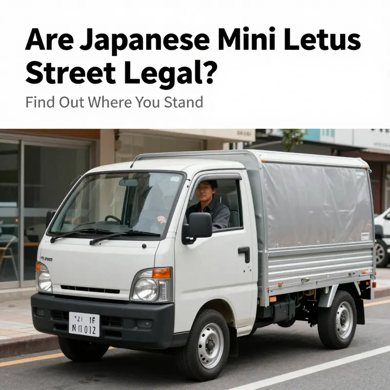 Kei trucks are a common sight in Japan, reflecting their legality and popularity on the streets.