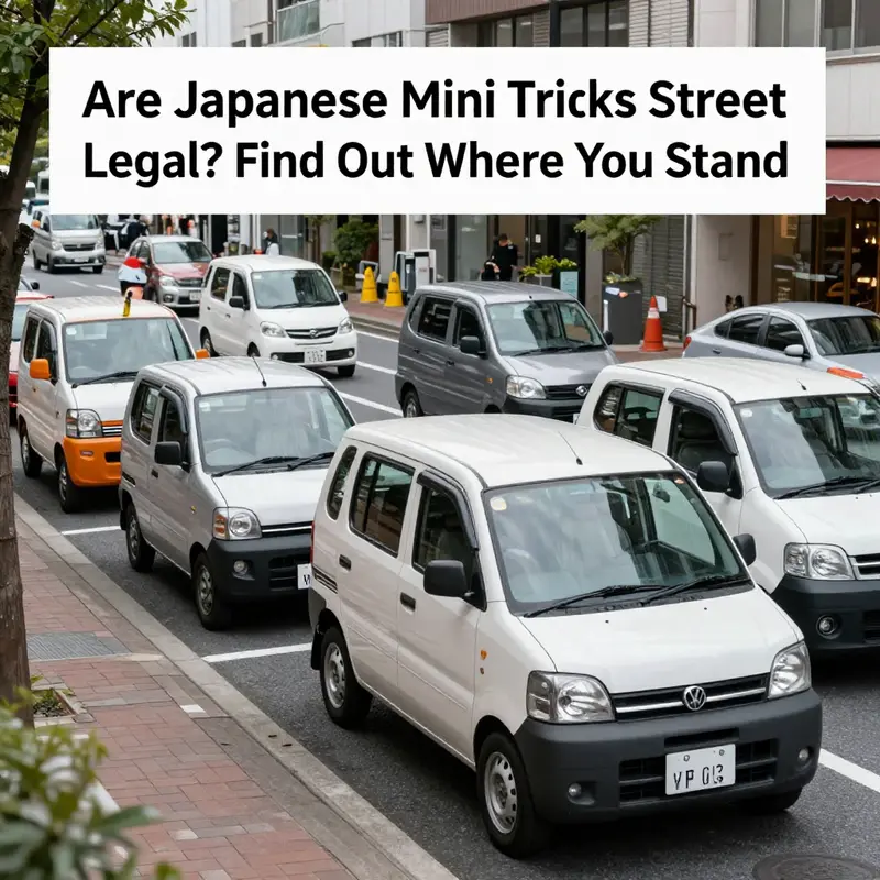 Kei trucks are a common sight in Japan, reflecting their legality and popularity on the streets.