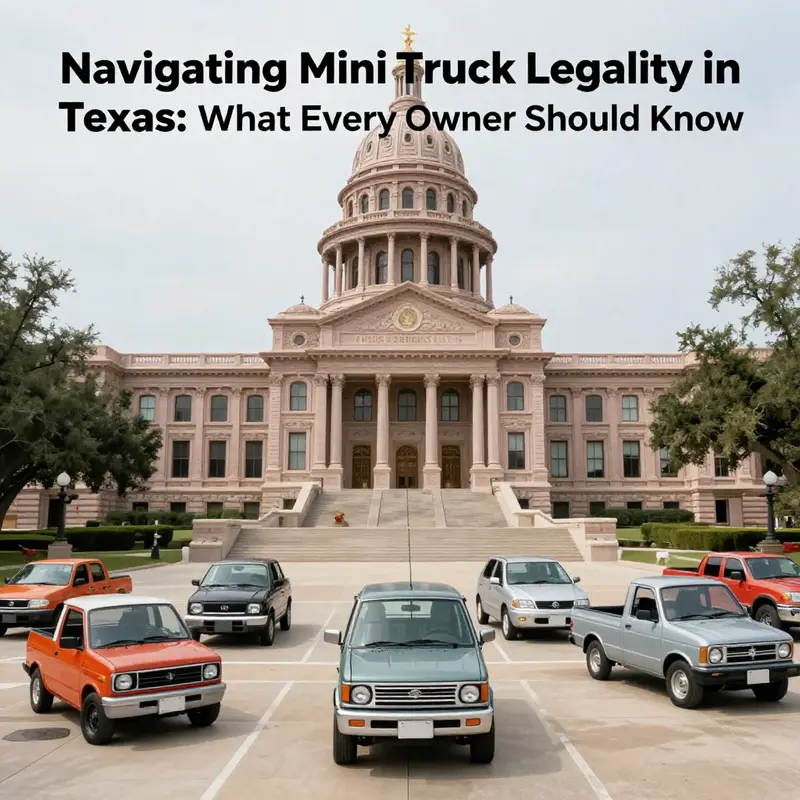Mini trucks represent a blend of innovation and compliance with Texas vehicle laws.