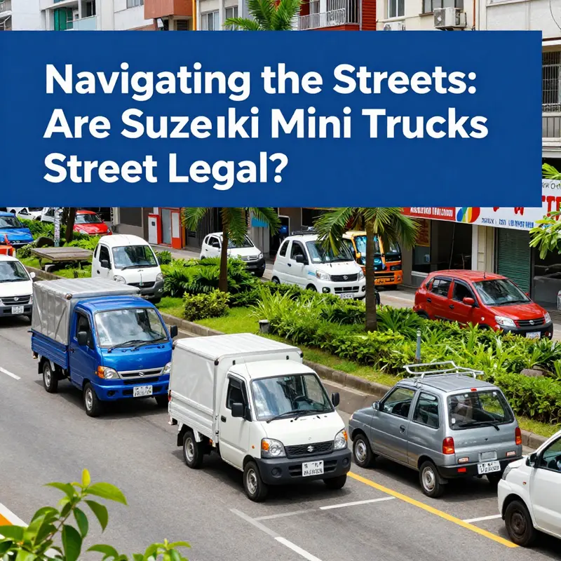 A breakdown of the regulatory compliance checks necessary for operating Suzuki mini trucks on public roads.
