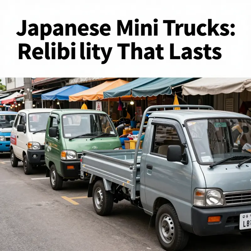 A close-up of the robust construction of a Suzuki Carry, emphasizing its reliability.