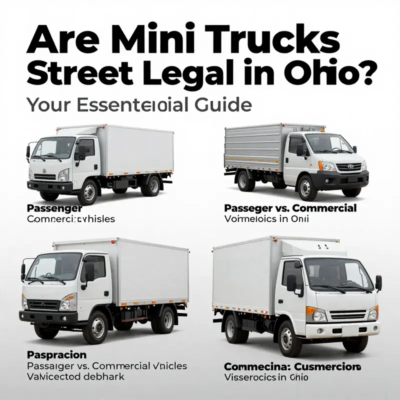 A mini truck on an Ohio road symbolizes the charm and utility of these vehicles.