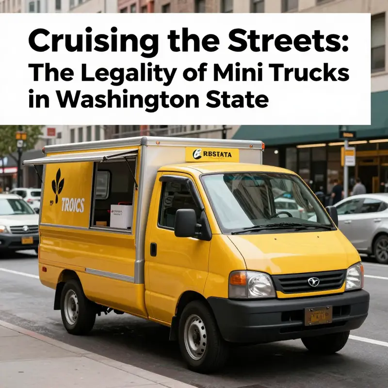 Mini trucks and their registration process at the Department of Licensing.