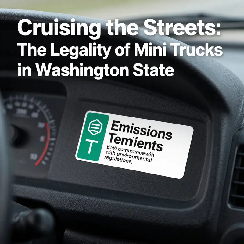 Mini trucks and their registration process at the Department of Licensing.