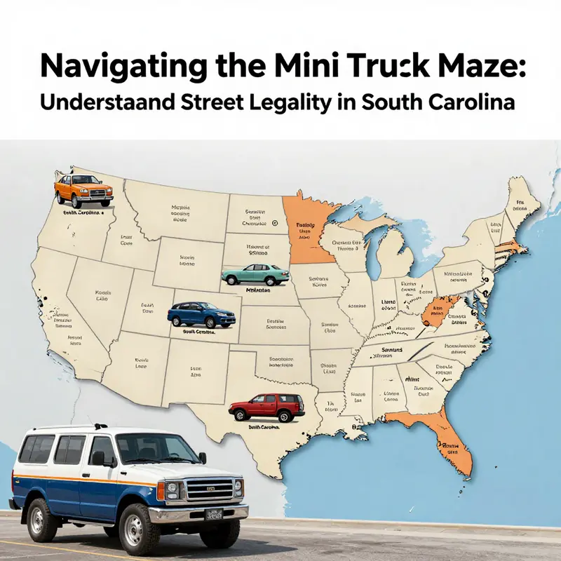 A Kei truck highlighting the unique design that often raises questions about legality on South Carolina roads.
