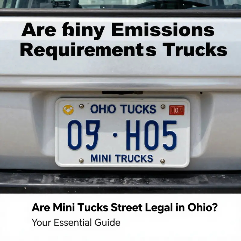 A mini truck on an Ohio road symbolizes the charm and utility of these vehicles.