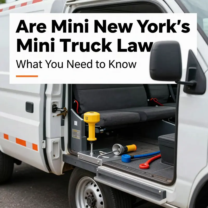 Kei truck displayed with certification indicators, emphasizing the importance of legal compliance in NY.