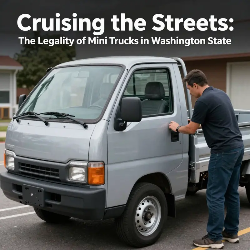 Mini trucks and their registration process at the Department of Licensing.