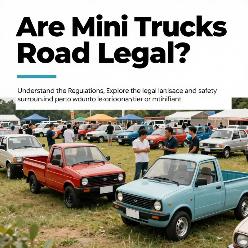 A community of mini truck owners engaging in discussions about their vehicles in a lively setting.