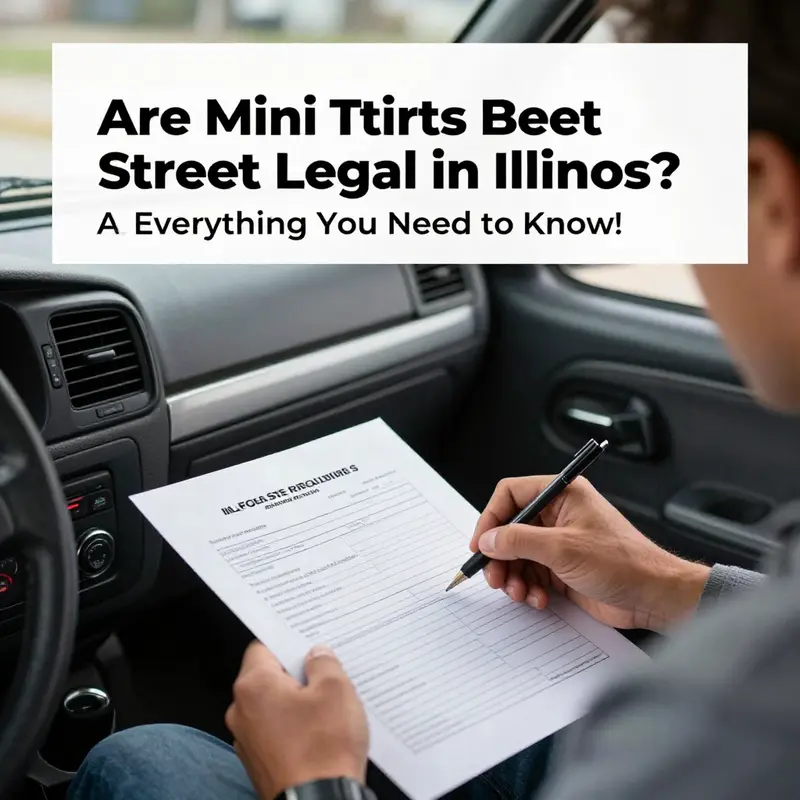 A mini truck highlighted in an Illinois residential area, representing the versatility and legal considerations for owners.