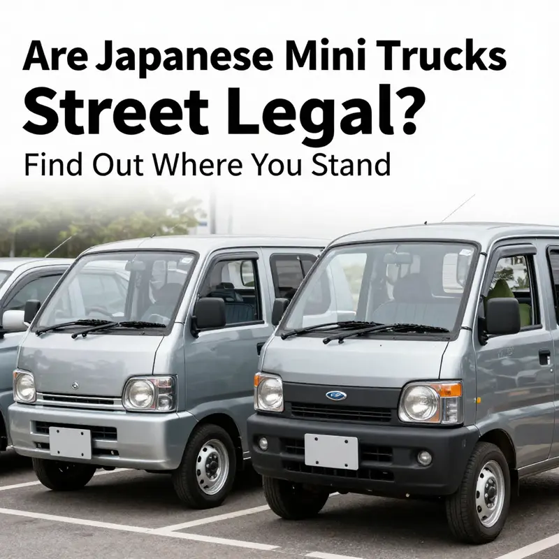 Kei trucks are a common sight in Japan, reflecting their legality and popularity on the streets.
