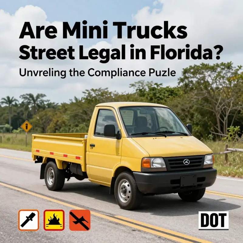Understanding the legal requirements for mini trucks to be street legal in Florida.