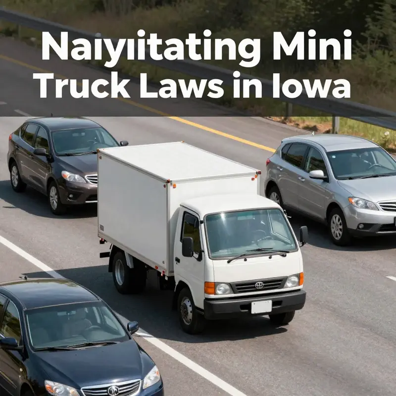 An Iowa highway highlights the legal environment concerning mini truck operations.
