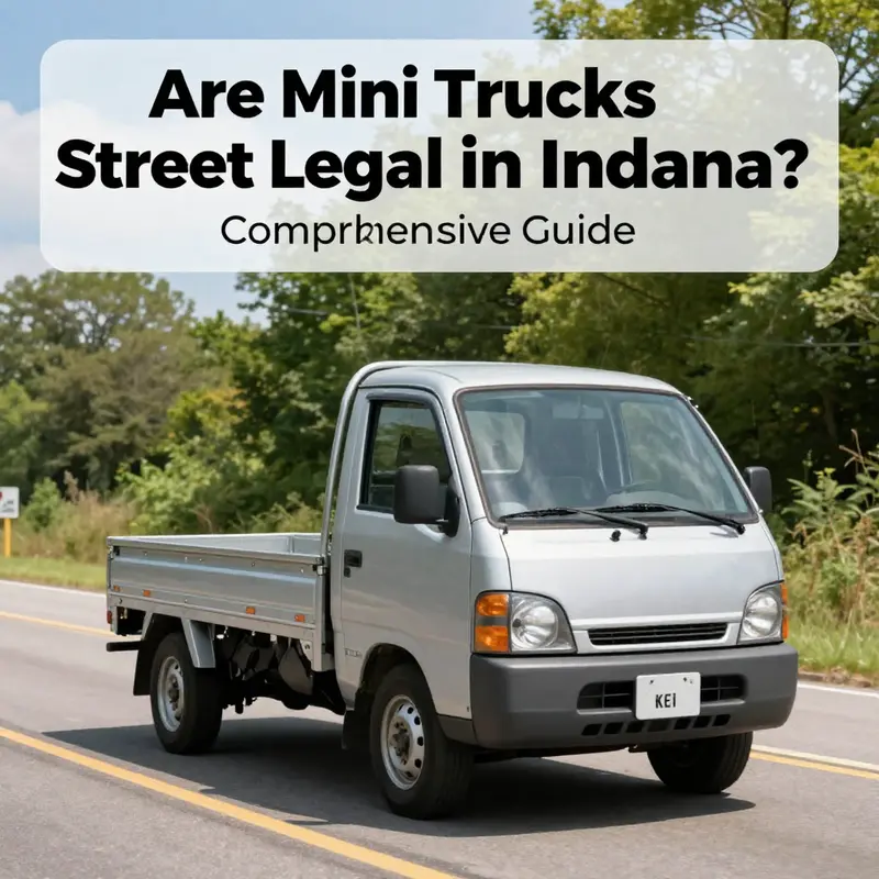 Key requirements for ensuring mini trucks are street legal in Indiana.