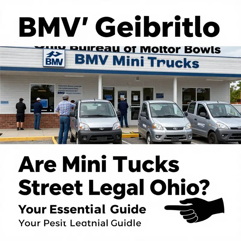 A mini truck on an Ohio road symbolizes the charm and utility of these vehicles.