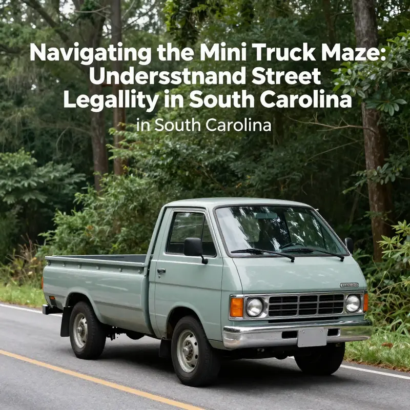 A Kei truck highlighting the unique design that often raises questions about legality on South Carolina roads.
