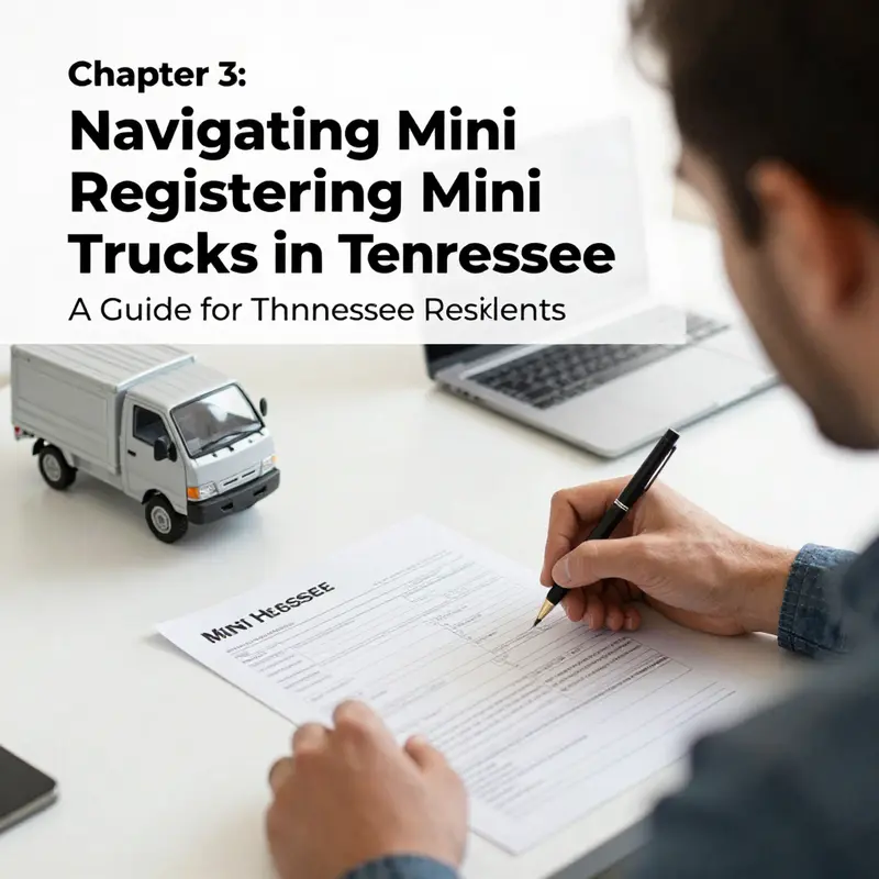 Mini trucks parked in a typical Tennessee neighborhood, highlighting local interest.