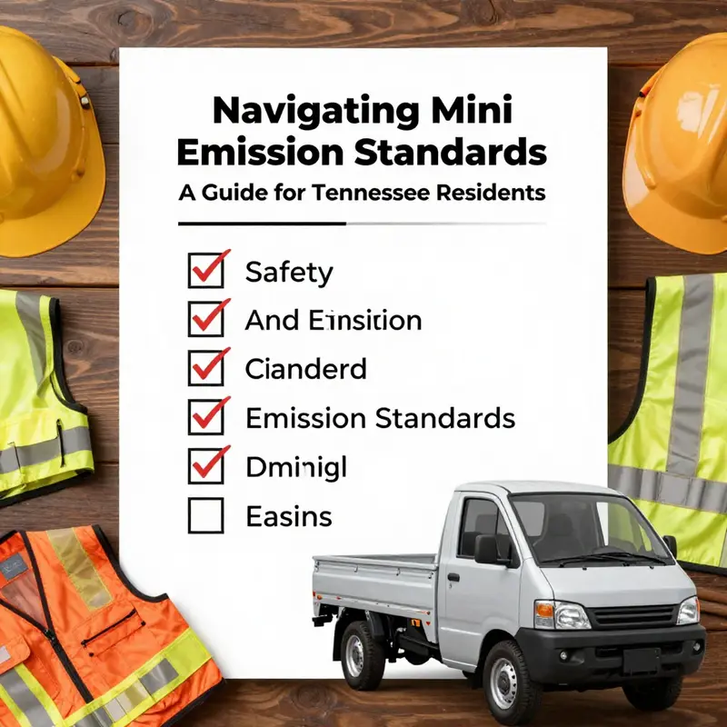 Mini trucks parked in a typical Tennessee neighborhood, highlighting local interest.