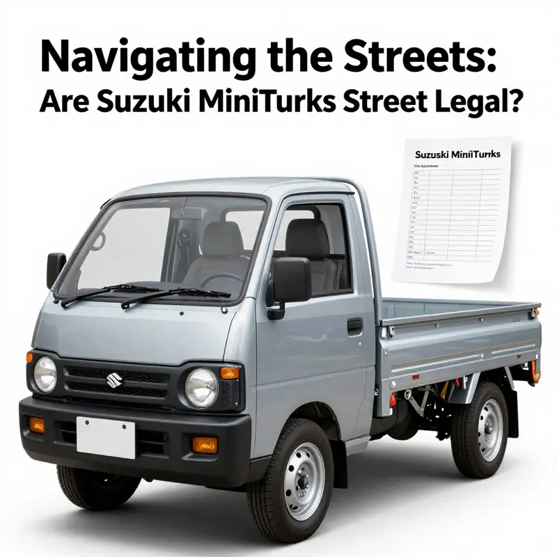 A breakdown of the regulatory compliance checks necessary for operating Suzuki mini trucks on public roads.