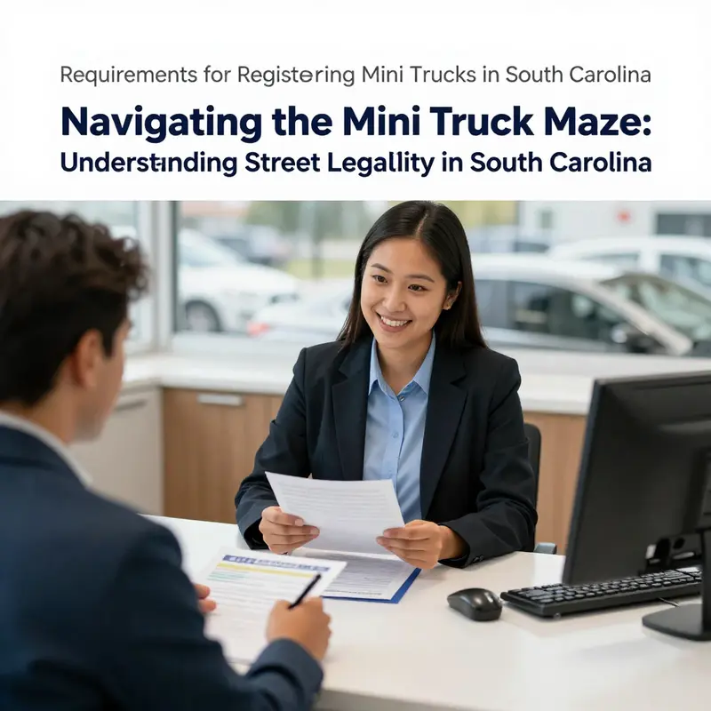 A Kei truck highlighting the unique design that often raises questions about legality on South Carolina roads.