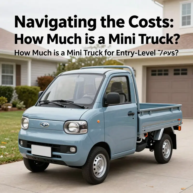 An electric mini truck, perfect for eco-conscious businesses, showcases its sleek design.