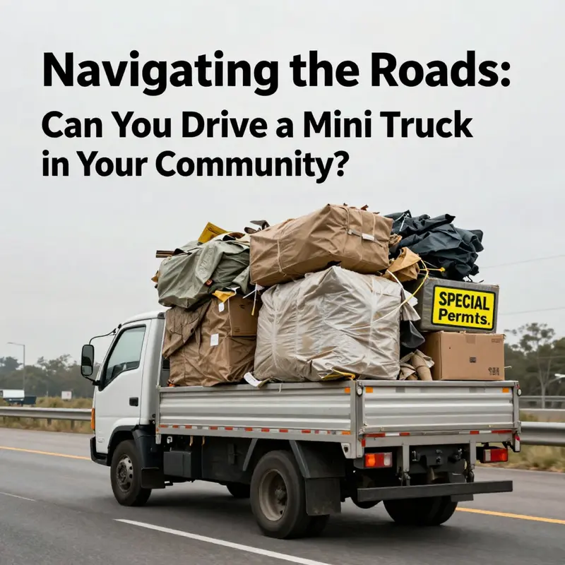 Understanding the driving license requirements to operate mini trucks legally.