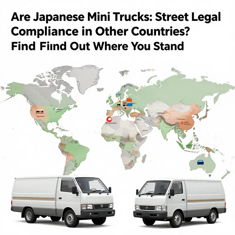 Kei trucks are a common sight in Japan, reflecting their legality and popularity on the streets.
