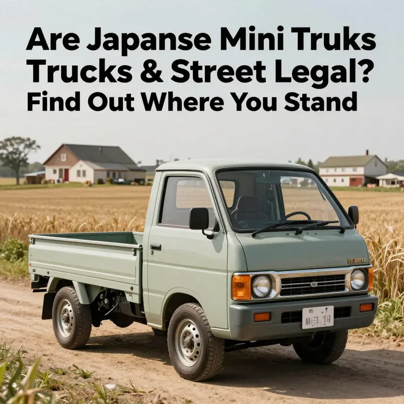 Kei trucks are a common sight in Japan, reflecting their legality and popularity on the streets.