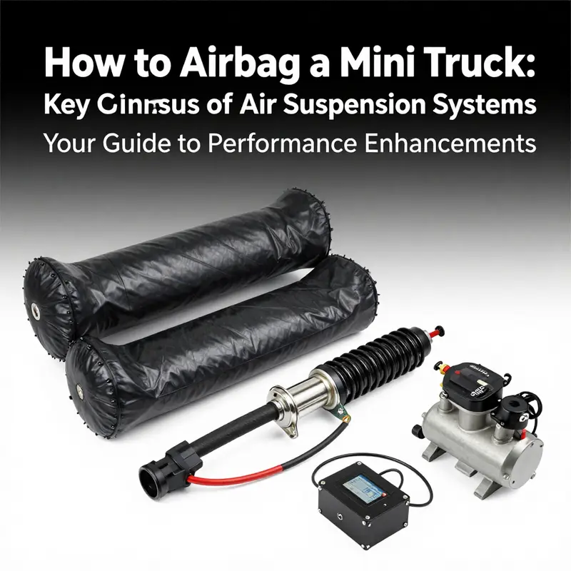 Installing an air suspension system enhances performance and ride quality in mini trucks.