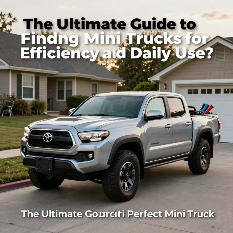 An impressive lineup of top-rated mini trucks representing their unique features and performance.
