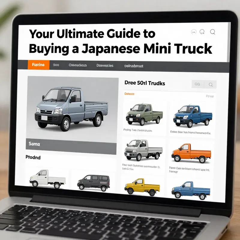 Exploring online marketplaces for Japanese mini trucks.
