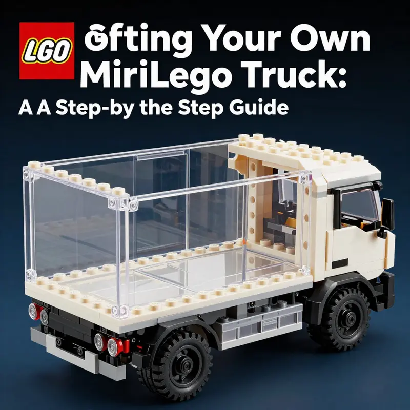 Beginning the construction with essential LEGO pieces for the truck’s chassis.