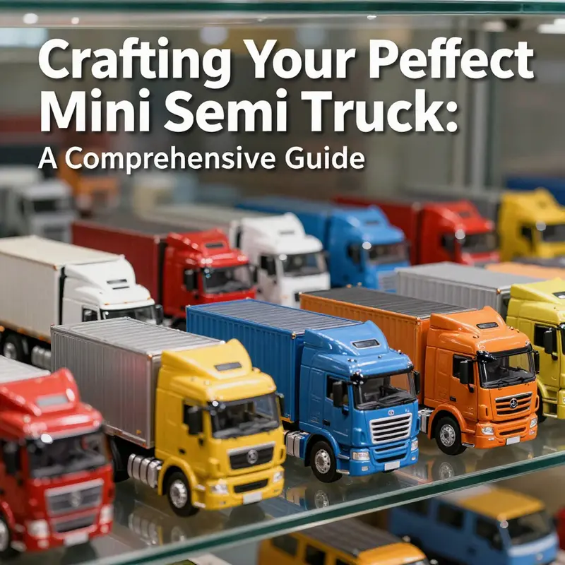 A mini semi truck created in the game ‘Mini World’, with vibrant scenery highlighting its design.