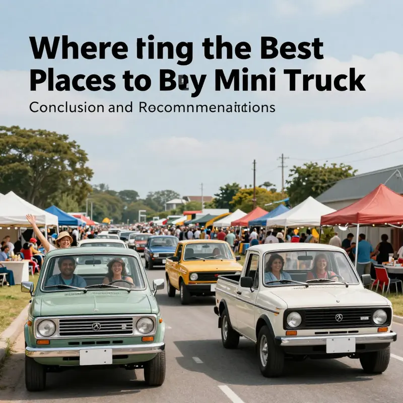 Global B2B marketplaces offer vast selection and competitive pricing for mini trucks.