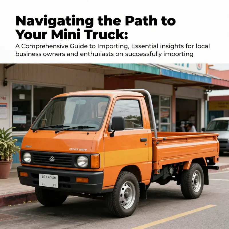 A mini truck parked outside a local storefront, showcasing its role in small business operations.