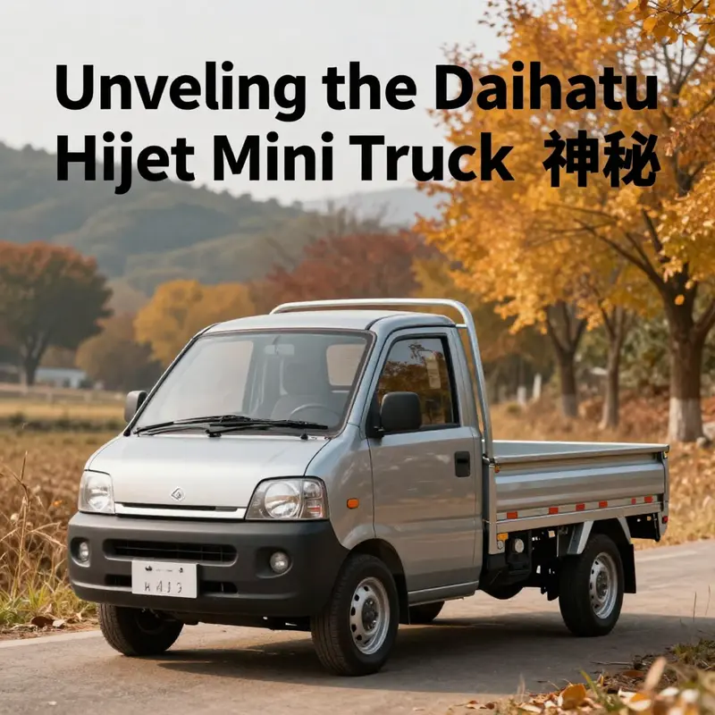 Daihatsu Hijet mini truck is known for its compact design and practical utility.