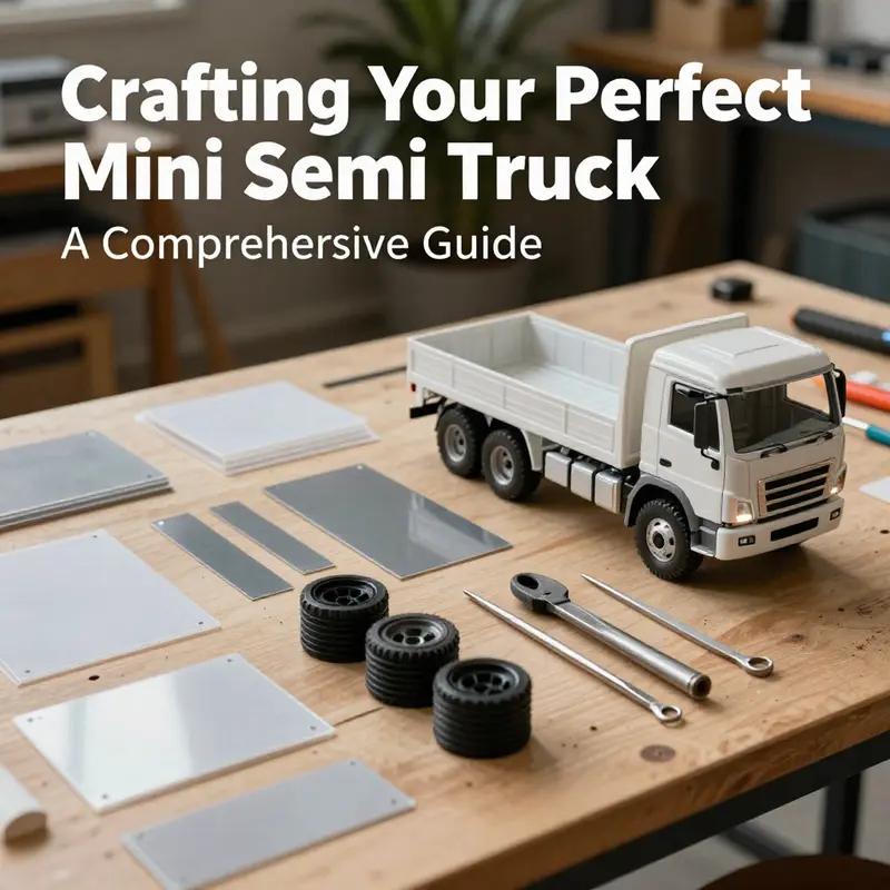 A mini semi truck created in the game ‘Mini World’, with vibrant scenery highlighting its design.