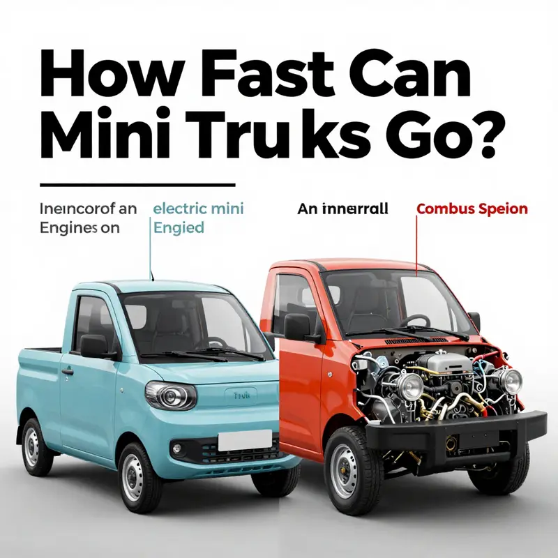 Illustration of mini truck speed classifications demonstrating varying speeds.