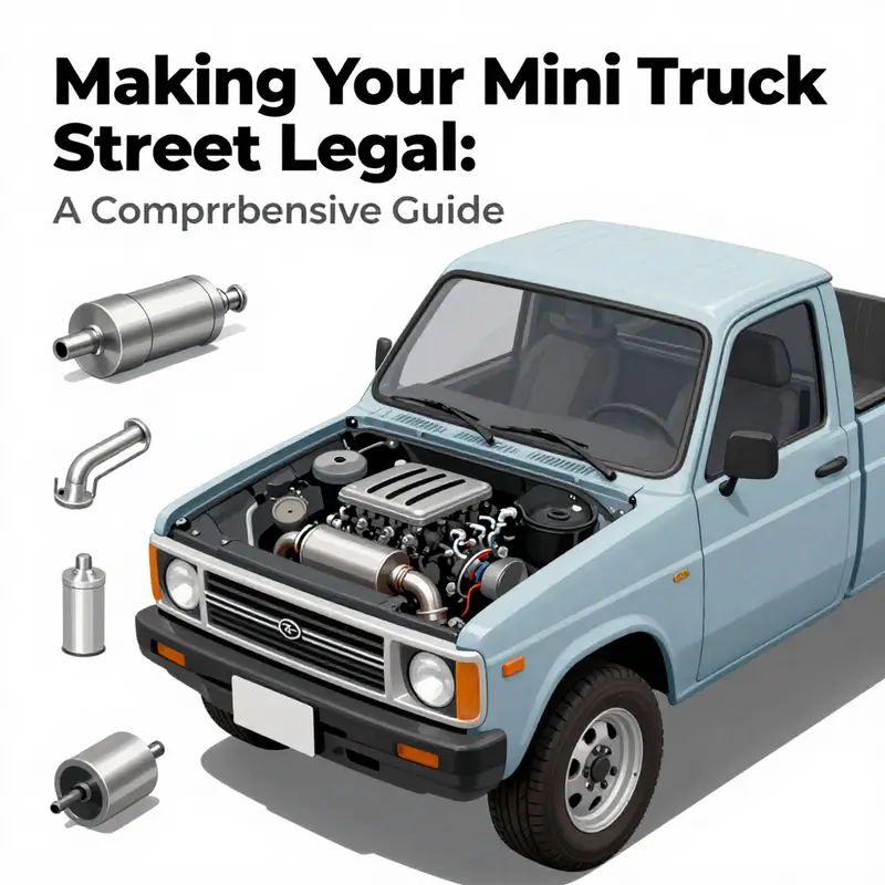 Ensuring your mini truck qualifies for street use at the DMV.