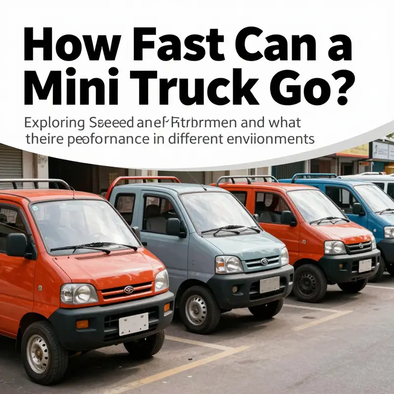 Mini trucks parked in an urban setting, showcasing their designs and diversity.