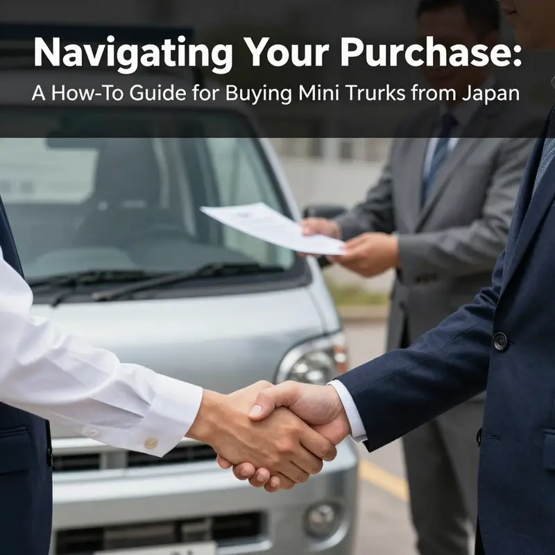 A bustling scene capturing the essence of Japan’s mini truck market.