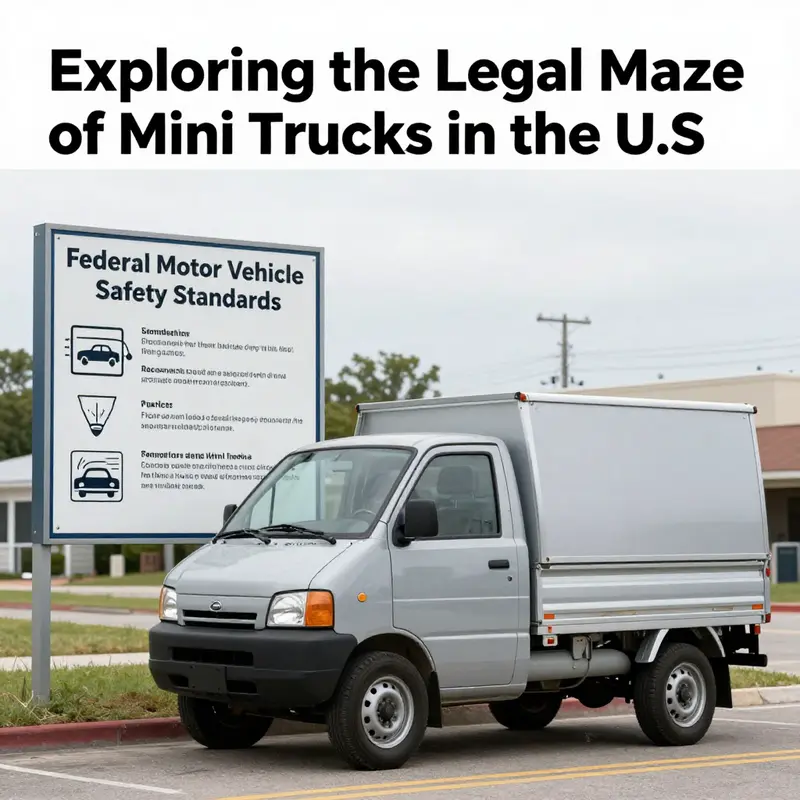 Understanding how safety standards affect mini truck legality.